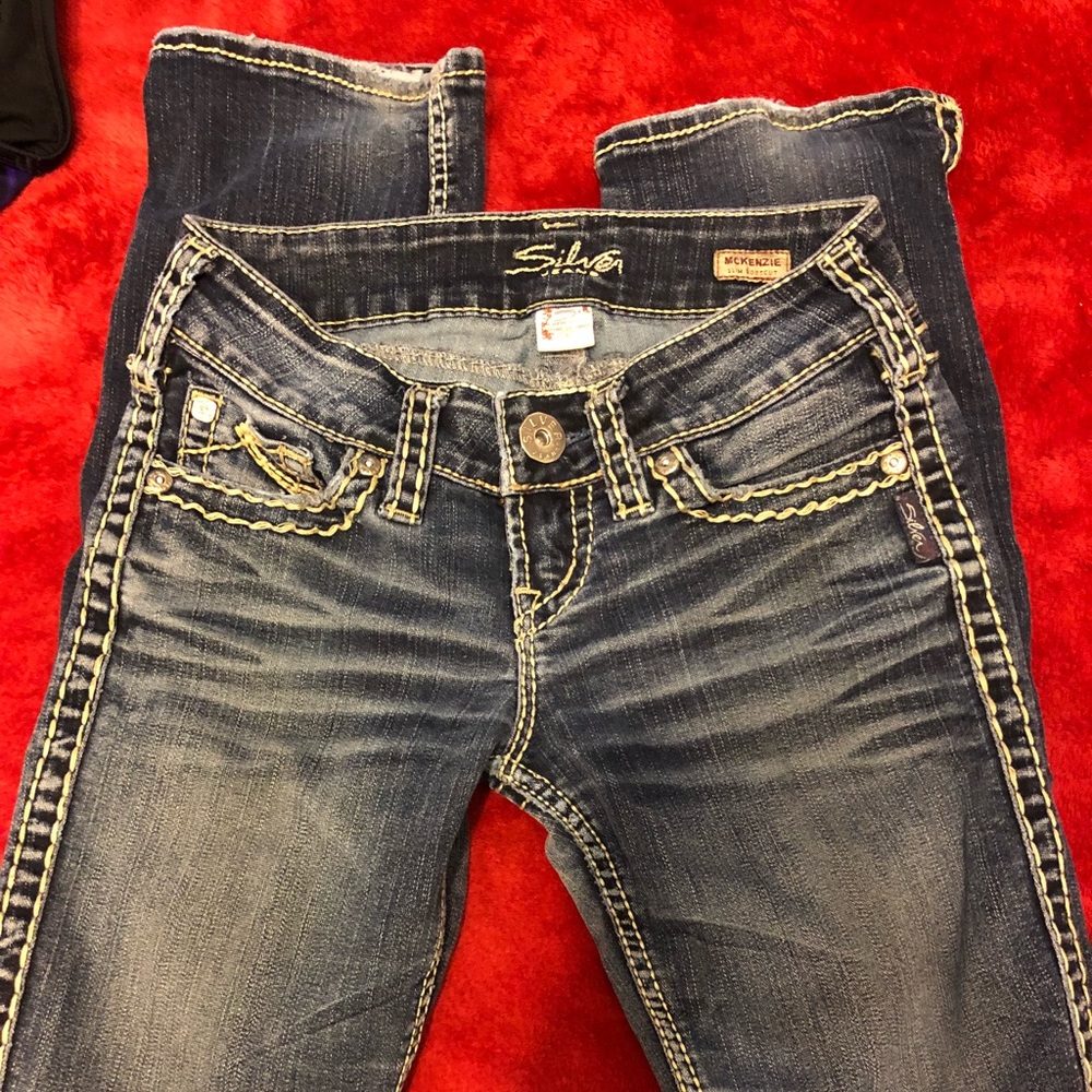 Silver jeans!